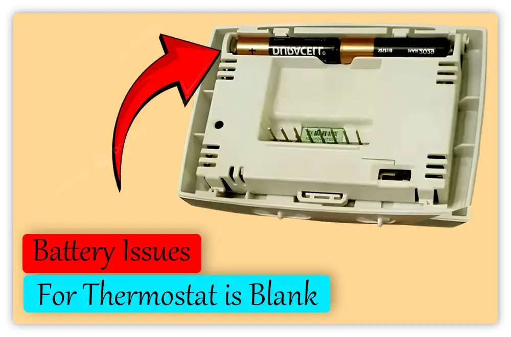 Battery Issues for Thermostat is Blank Battery Issues for Thermostat is Blank