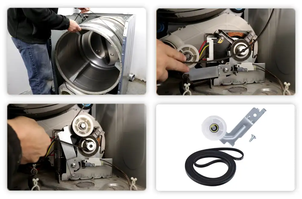 Broken Drive Belt for Samsung dryer not spinning Broken Drive Belt for Samsung dryer not spinning