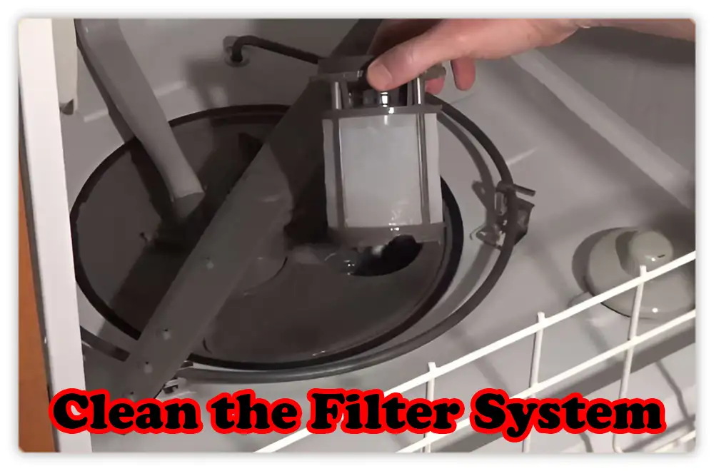 Examine the Pump for Amana Dishwasher Not Draining Inspect and Clean the Filter System for Amana Dishwasher Not Draining