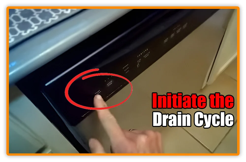 Initiate the Drain Cycle for Frigidaire Dishwasher Initiate the Drain Cycle for Frigidaire Dishwasher
