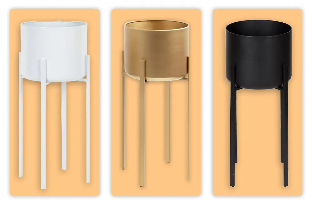 Kate and Laurel Gabi Decorative Glam Metal Planters Review