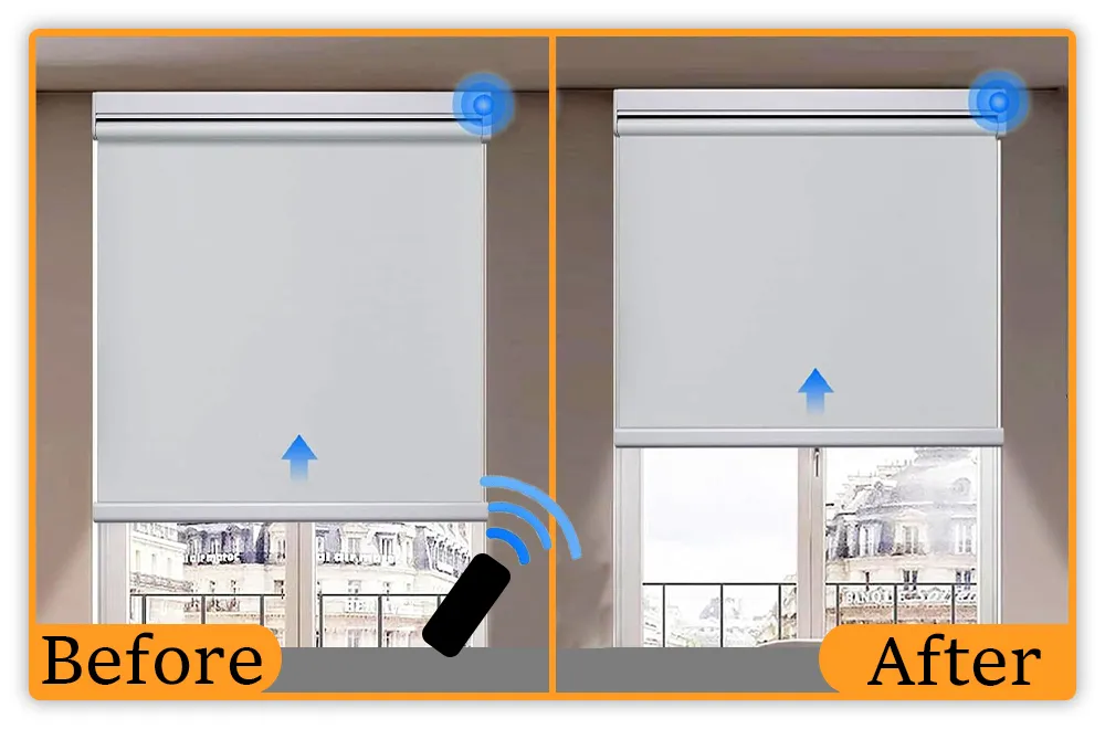 Motorized Window Treatments for Bathroom Window Privacy