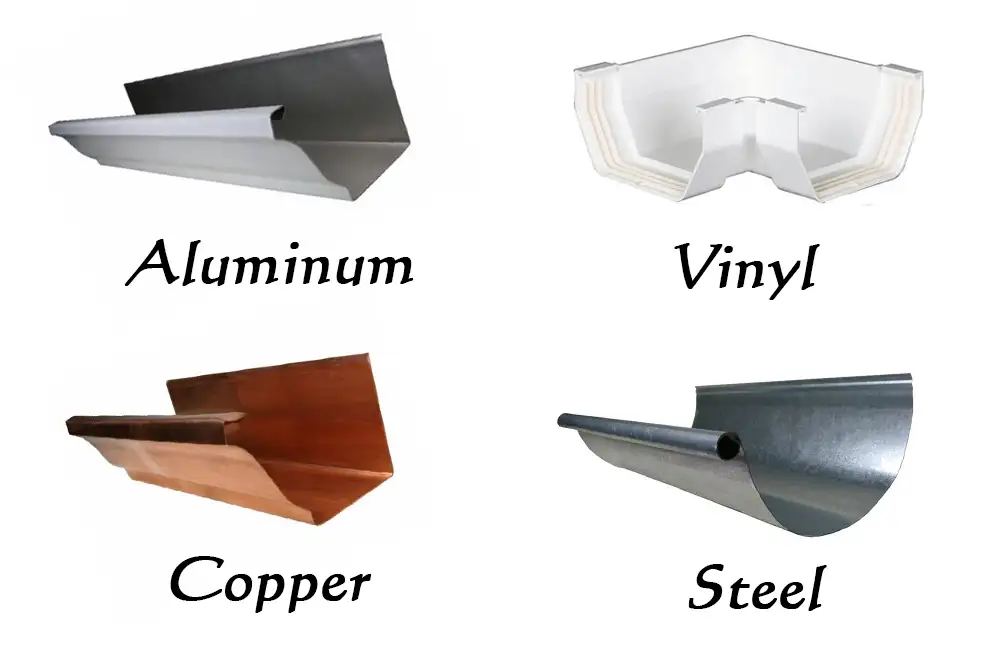 Types of Seamless Gutters Types of Seamless Gutters